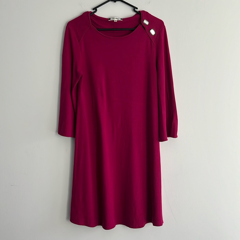 Sweeties soft jersey dress with rhinestone detailing size medium - Picture 3 of 9